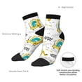 thumbnail image 6 of Fuzoiu Dinosaur on Excavator Print Adult Socks, Crew Moisture-wicking Socks, Unisex Cushion Crew Socks,Casual Sports Ankle Socks, 6 of 7