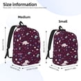 thumbnail image 2 of Easygdp Space Dinosaur for Durable Canvas Laptop Backpack - Adjustable Shoulder Strap, Large Capacity, Fits 15-17in Laptops, for School, Work, Travel-Small, 2 of 5