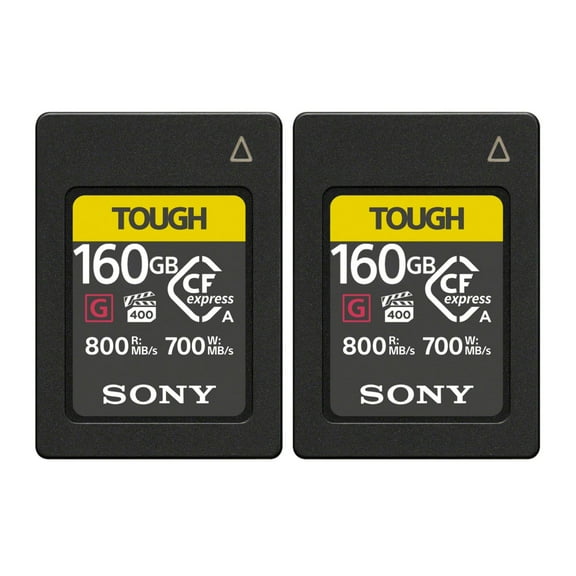 Sony CFexpress Type A 160GB Memory Card (2-Pack) Bundle