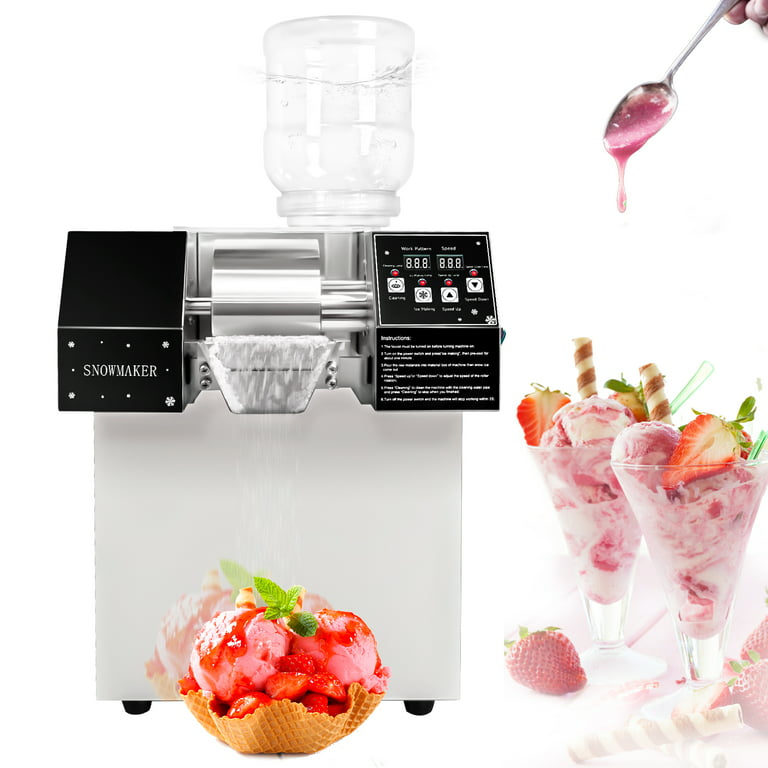 Countertop Ice Maker Machine, Snow Cone Machine for Slushie Shaved Ice  Maker Manual Crushed Ice Maker