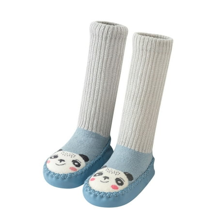

AIMAOMI Boys Girls Baby Socks Shoes Toddler Shoes Floor Socks Shoes Bear Blue Outwear H