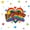 White Orange 02, variant on Manfei Rainbow Love Heart Twin Quilt Set, Butterfly Groovy Flower Twin Coverlet Set, White Blue, 2 Pieces, 1 Bedspread and 1 Pillowcase