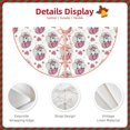 thumbnail image 5 of Balery Cute Poodle Dog Printed Christmas Tree Skirt , Merry Christmas Party Christmas Tree Decoration,Adjustable Tree Skirt-30", 5 of 8
