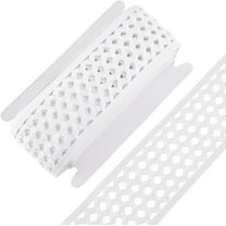 1 Set 10 Yards Polyester Elastic Hollow Wide Band for Webbing Garment Sewing Accessories Flat White 70mm