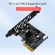 thumbnail image 4 of 20Gbps USB 3.2 Gen 2 Front Panel Adapter PCIExpress 4X Interfaced With Oxidation Resistant Contacts, 4 of 5