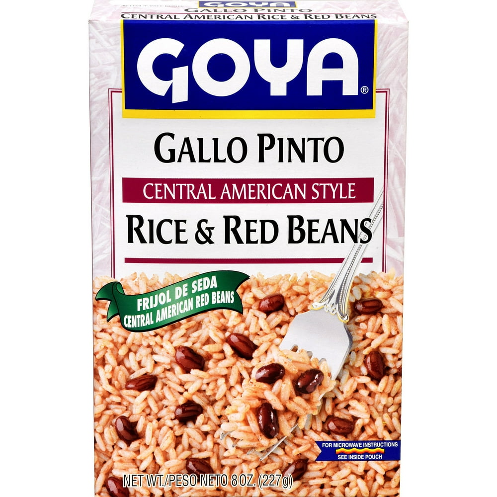 Goya Gallo Pinto Central American Style Rice & Red Beans 8 Oz Walmart
