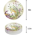 thumbnail image 1 of RYLABLUE Peacock Set of 8 Round Coaster for Drinks, Absorbent Ceramic Stone Coasters Cup Mat with Cork Base for Home Kitchen Room Coffee Table Bar Decor, 1 of 5