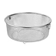 thumbnail image 3 of Colador de acero inoxidable para escurrir frutas y verduras, colador de cocina Altura 10.8 cm, 3 of 9