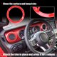 thumbnail image 5 of 4 Uds Embellecedor de ventilación de salida HVAC Unique Bargains Rojo para Jeep Wrangler JL JLU 2018-2023, 5 of 7