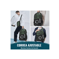 thumbnail image 2 of Set 3 Mochila Antirrobo Laptop Mochila Luminosa Gran Capacid Negro verde, 2 of 4