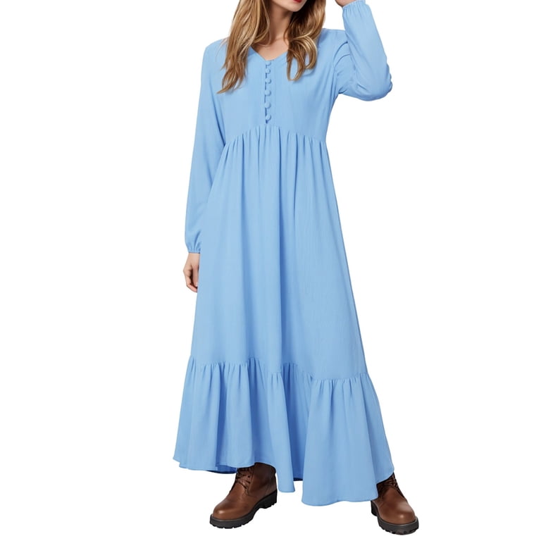 knee length dresses for ladies linen dress, pleated dress, women dresses, long dress 1652 – Xiaolizi main image 1
