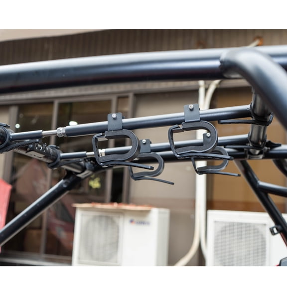KEMIMOTO Overhead Tool Holder Roof Carrier Bow Rack 21in-28in Roll Bar for Polaris Ranger Kawasaki Mule
