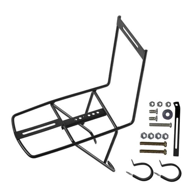 ZheElen Bike Cargo Rack Front Bag Frame Reliable And Versatile Easy To Install And Carry Gear Bicycle Front Rack Mountain Bikes Iron