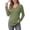 Green, variant on Horkkom V Neck T Shirts for Women Casual Solid Color Long Sleeve Shirts Plaid Versatile Pullover Shirts, S-3XL