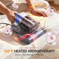 thumbnail image 3 of Maircle Mattress Vacuum Cleaner with UV Light, Bed Vacuum with Dust Detection, 18KPa Handheld Vacuum with LED Display, 40,000 Beats/Min Tapping, 150°F Heat, HEPA Filter for Bed, Couch, 3 of 8