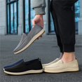 thumbnail image 6 of NOKIO Men's Knit L𝗈afers Laceless S𝗅ip On Flat Mules Shoes Fashion So𝗅id Color Sport Shoes Lightweight Breathable Casual Sneakers Wide Width Closed Toe Walking Shoes, 6 of 9