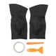 thumbnail image 1 of 2Pcs/Set Car Front Door Panel Armrest Cover Protector Antiscratch Microfiber Leather Black, 1 of 9