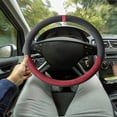 thumbnail image 6 of DAMAI Universal Car Steering Wheel Cover With Leather Sweatproof Protective Wrap Lining Elastic Design Excellent Grip Breathable Car Accessory, Breathable Anti-Slip Sweat-Proof Design, 6 of 7
