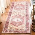 thumbnail image 2 of SAFAVIEH Saffron Charlotte Floral Bordered Area Rug, Rust/Aqua, 8' x 10', 2 of 10