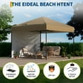 thumbnail image 3 of Toldo Pop-Up de 10x10 Pies para Exterior - Tela Oxford 210D con Protección UV 98%, Ideal para Jardín, Playa y Camping, 3 of 10
