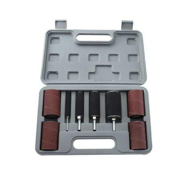 cusimax Drum Sander Dremel Kit Sanding Belt Grit 80 120 Sandpaper Long