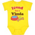 thumbnail image 3 of Inktastic Vizsla Loved by a (Dog Breed) Boys or Girls Baby Bodysuit, 3 of 5