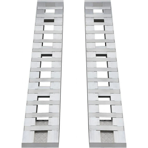 Miumaeov Aluminum Trailer Ramps Universal Loading Ramp for Motorcycle Tractor ATV/UTV Trucks Lawn Mower Truck Car Auto Hook Attaching