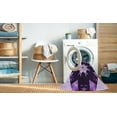 thumbnail image 2 of Ahgly Company Tapis d'Intérieur Lavable à la Machine, Carré, Transitionnel, Violet Foncé, Tapis de Zone, 7 Pieds Carré, 2 of 7