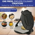 thumbnail image 5 of 10 Inches Cast Iron Tortilla Press with FREE 100 Pieces Oil Paper, 5 of 9