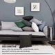 thumbnail image 3 of Deconovo Linen Look Throw Pillow Covers for Sofa Couch Invisible Zipper Navy Blue No Pillow Insert Set of 2, Straw Black, 18x18 Inch, 3 of 8