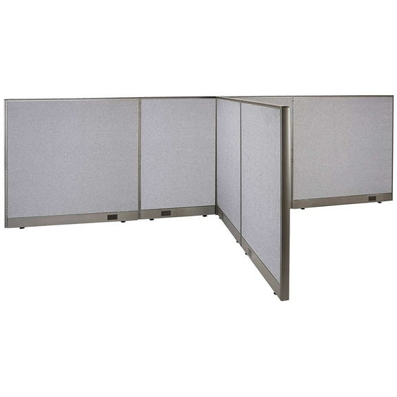 GOF T-shaped Freestanding Partition (72”D x 156”W x 48”H) Office Room Divider, Privacy Screen, Workstation Cubicle