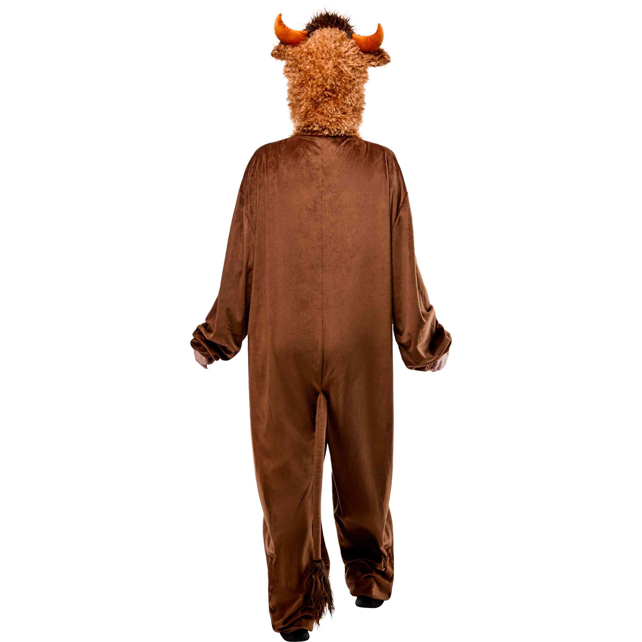 Highland Cow Jumpsuit Halloween Costume for Adults, Unisex Adult Size L (36/42), by Way to Celebrate