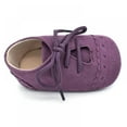 thumbnail image 5 of Baby Kids Soft Sole Moccasin Boys Girls Toddler Suede Leather Crib Shoes,0-18M, 5 of 7