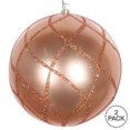 thumbnail image 2 of Vickerman MT198258D Ornement en Filet Pailleté Or Rose 6 Po. - 2 par Sac, 2 of 3