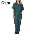thumbnail image 2 of Uniforme médico de enfermería para mujer y hombre, ropa de trabajo, camiseta y pantalón largo, 2 of 5