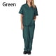 thumbnail image 2 of Uniforme médico de enfermería para mujer y hombre, ropa de trabajo, camiseta y pantalón largo, 2 of 5