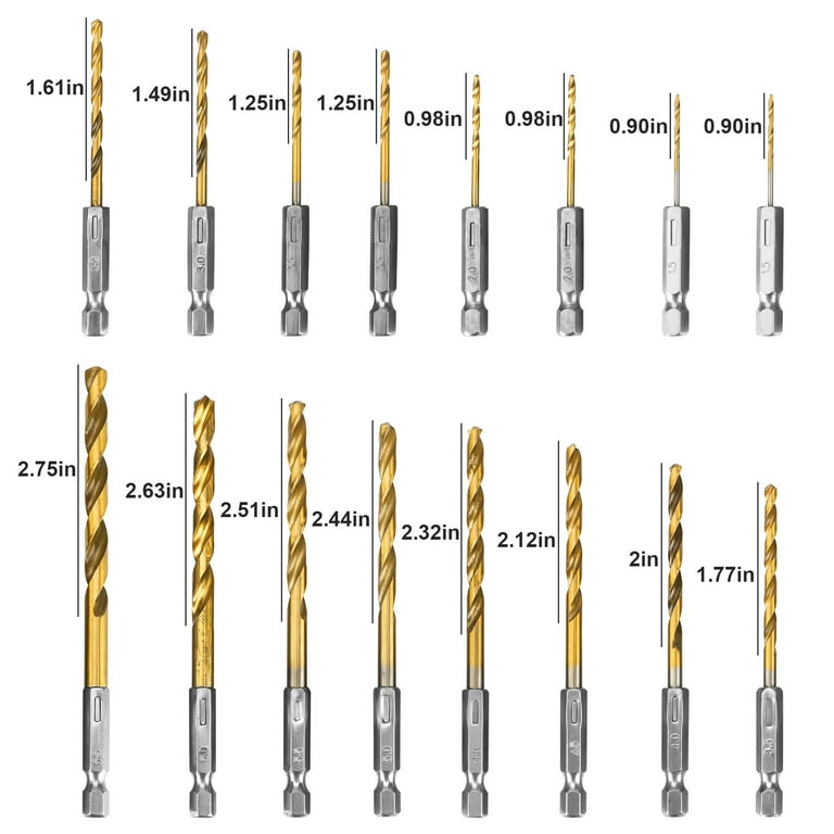 black decker 15054 4 piece hex shank drill bit set