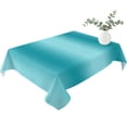 thumbnail image 2 of Turquoise Ombre Table Cloth Waterproof Tablecloths, Farmhouse Teal Gradient Modern Art Tablecloth Dining Table Cover for Kitchen Party Tabletop Outdoor, Rectangle Tablecloth 60x84 Inch, 2 of 9