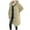 Khaki, variant on Honeeladyy Women's Trench Coat Classic Long Button Down Fall Fashion Lapel Slim Overcoat Black L