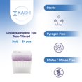 thumbnail image 2 of Puntas de pipeta Kashi Scientific Universal Racked Lab de 5 ml, 24 unidades, 2 of 6