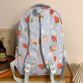 thumbnail image 2 of Mochila Con Patrón Fresa para Mujer Diaria Estudiantes Gran Capacidad () Azul, 2 of 8