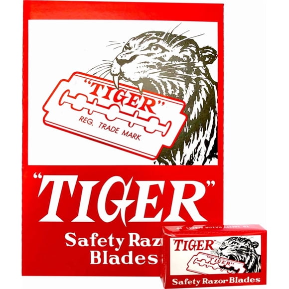 Hojas de afeitar Czech Blades Tiger Carbon, 100 unidades