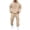 13#Beige, variant on Sweatsuits For Men 2 Piece Outfit Pullover Hooded Top Cargo Pocket Jogger Pants Matching Tracksuit For Athletic Training Weekend Occasions