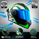 thumbnail image 3 of Casco . Abatible AXS TEKKEN Blanco L 2025, 3 of 9