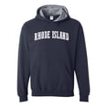 thumbnail image 1 of RI Rhode Island Providence Map Home of Rams University of Rhode Island  Men's Hoodies Conrast Color, 1 of 5