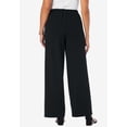thumbnail image 3 of Jessica London Women's Plus Size Stretch Knit Crepe Wide Leg Pant, 3 of 4