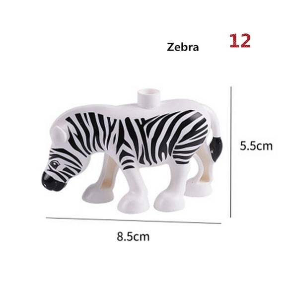 Gprince Duplo Animals Farm Lion Tiger Diy Building Creative Blocks Children Toys Cute Animal Forest