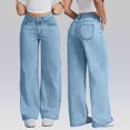 thumbnail image 2 of RotHome Jeans for Women High Waist Barrel Jeans Women Wide Leg Pants Woman Baggy Jeans Women Stretchy Denim Bottoms with Pockets Relaxed Fit Trendy Plus Size Petite Available, 2 of 10