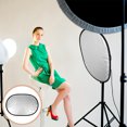 thumbnail image 3 of Photography Reflector Portable Light Reflector Collapsible 2-in-1 Oval Reflector, 3 of 8