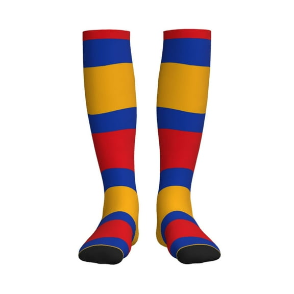 Armenian Flag Compression Socks Best Support for Women Men Athletic Running Cycling